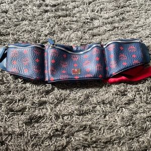 Rare MCM 3 Compartment Belt Bag/ Fanny Pack